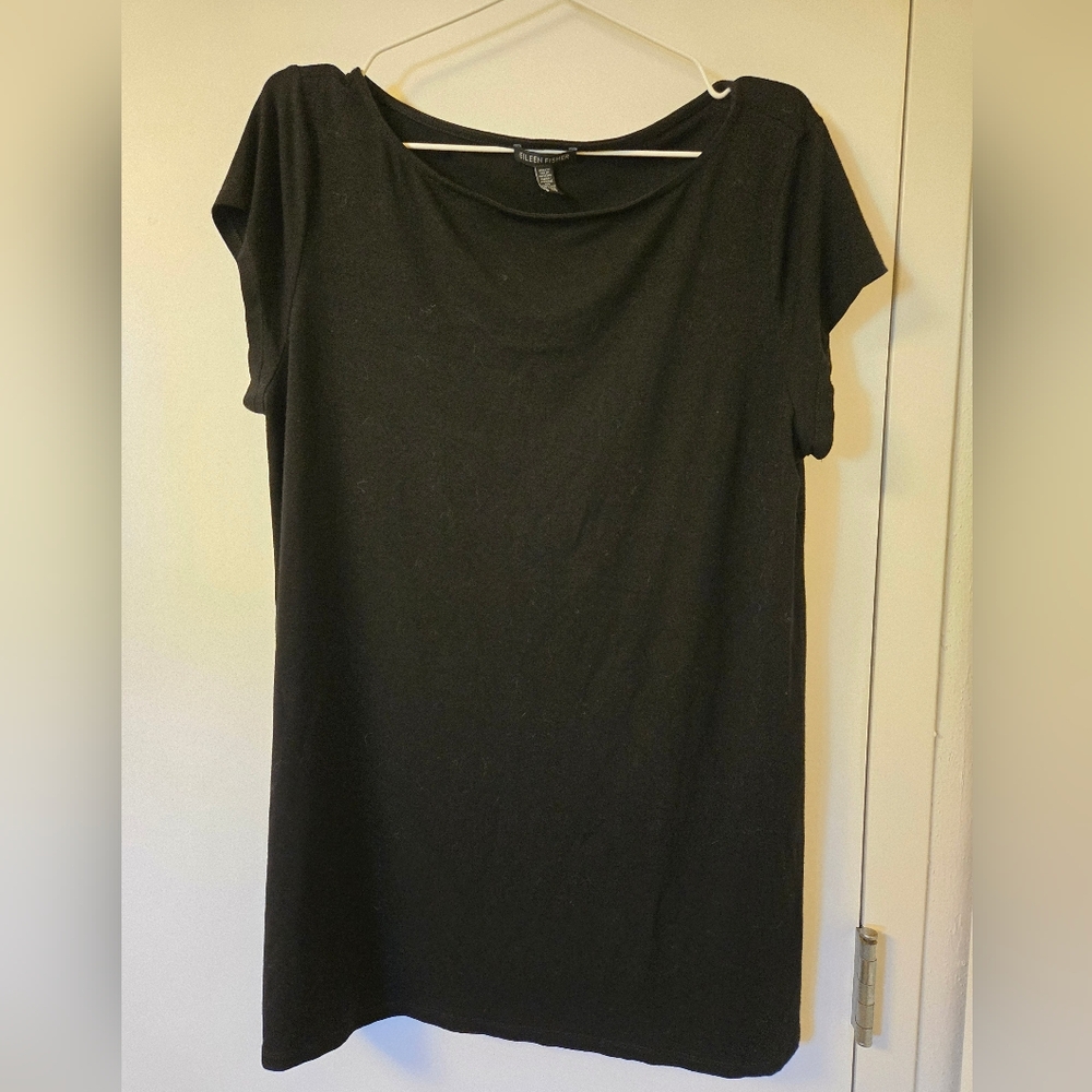 Eileen Fisher Black Short Sleeve‎ Top